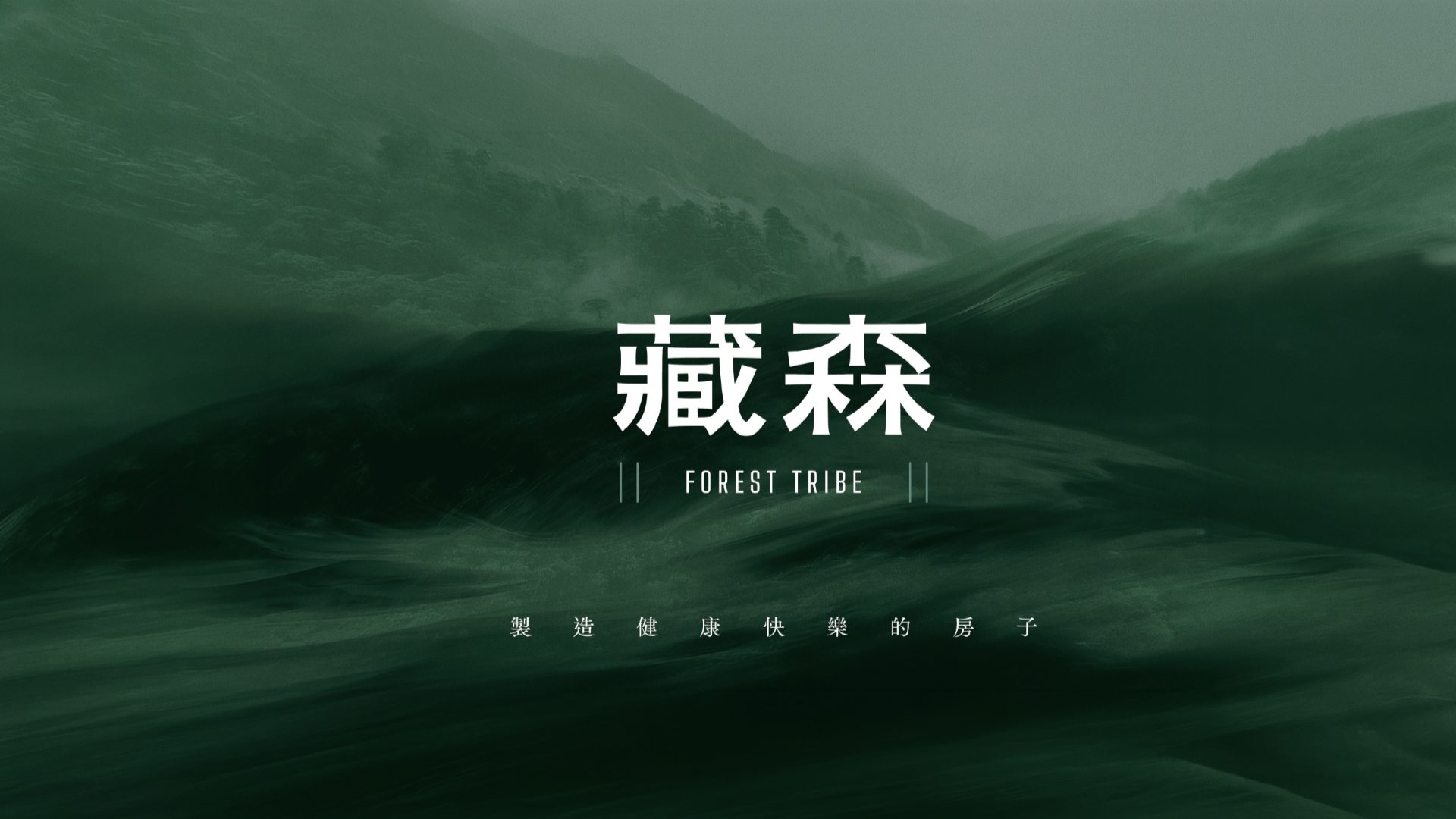 霧氣籠罩的原始森林山谷，藏森 FOREST TRIBE，製造健康快樂的房子